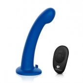 Синяя насадка Remote Control P-Spot G-Spot с черными трусиками - 20 см. - Pegasus - купить с доставкой в Орле