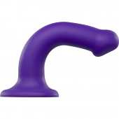 Фиолетовый фаллоимитатор-насадка Strap-On-Me Dildo Dual Density size M - 18 см. - Strap-on-me - купить с доставкой в Орле