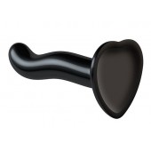 Черный фаллоимитатор-насадка Strap-On-Me P G spot Dildo size S - 16,4 см. - Strap-on-me - купить с доставкой в Орле