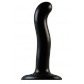 Черный фаллоимитатор-насадка Strap-On-Me P G spot Dildo size S - 16,4 см. - Strap-on-me - купить с доставкой в Орле
