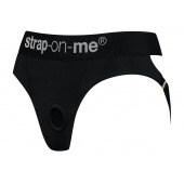Черные трусики для насадок Heroine Lingerie Harness - size M - Strap-on-me - купить с доставкой в Орле