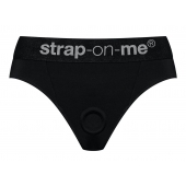 Черные трусики для насадок Heroine Lingerie Harness - size L - Strap-on-me - купить с доставкой в Орле