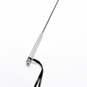 Черный кожаный стек с гладкой ручкой - 55 см. - Crazy Handmade - купить с доставкой в Орле Черный кожаный стек с гладкой ручкой - 55 см. - Crazy Handmade - купить с доставкой в Орле