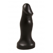 Чёрный анальный фаллоимитатор с ограничительным основанием - 14 см. - LOVETOY (А-Полимер) в Орле Чёрный анальный фаллоимитатор с ограничительным основанием - 14 см. - LOVETOY (А-Полимер)