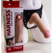 Страпон Harness из двух предметов: регулируемые трусики и насадка-фаллос - 17,5 см. - LOVETOY (А-Полимер) - купить с доставкой в Орле