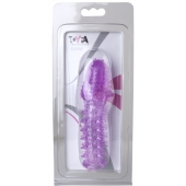 Фиолетовая насадка, удлиняющая половой член - 13,5 см. - Toyfa Basic - в Орле купить с доставкой