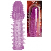 Фиолетовая насадка, удлиняющая половой член - 13,5 см. - Toyfa Basic - в Орле купить с доставкой