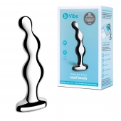 Стальной анальный фаллоимитатор для простаты Stainless Steel Anal Beads - 13 см. - b-Vibe - в Орле купить с доставкой