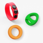 Набор из 3 разноцветных эрекционных колец Kit Neon Ring - Love to Love - в Орле купить с доставкой