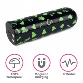 Мини-вибратор Rechargeable Glow-in-the-dark Heart Massager - 8,5 см. - Lovetoy