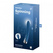Синий вибратор-ротатор Spinning Vibe 1 - 18 см. - Satisfyer купить в Орле с доставкой в Orgasmix.ru Синий вибратор-ротатор Spinning Vibe 1 - 18 см. - Satisfyer