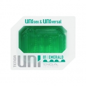 Зеленый мастурбатор-стимулятор Tenga Uni Emerald - Tenga - в Орле купить с доставкой