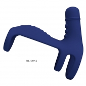 Синяя вибронасадка на пенис Vibrating Penis Sling - Baile - в Орле купить с доставкой