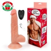 Телесный вибратор-реалистик с возвратно-поступательными движениями - Erowoman-Eroman купить в Орле с доставкой в Orgasmix.ru Телесный вибратор-реалистик с возвратно-поступательными движениями - Erowoman-Eroman