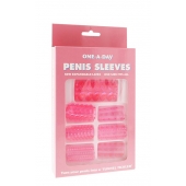 Набор из 7 розовых насадок на пенис ONE-A-DAY PENIS SLEEVES PINK - Seven Creations - в Орле купить с доставкой