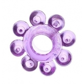 Мягкая фиолетовая гелевая насадка - Toyfa Basic - в Орле купить с доставкой