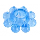 Голубая гелевая насадка-цветок - Toyfa Basic - в Орле купить с доставкой