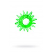 Зеленое эрекционное кольцо-солнце - Toyfa Basic - в Орле купить с доставкой