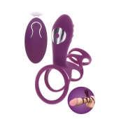 Фиолетовая эрекционная вибронасадка Halo Halo C-Ring Sleeve - Toy Joy - в Орле купить с доставкой