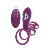 Фиолетовая эрекционная вибронасадка Halo Halo C-Ring Sleeve - Toy Joy - в Орле купить с доставкой