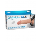 Полый страпон на ремнях 6’’ Hollow Silicone Strap-on - Pipedream - купить с доставкой в Орле