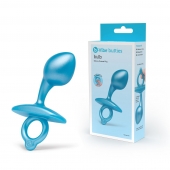 Голубая анальная пробка для массажа простаты Bulb Silicone Prostate Plug - 10,7 см. - b-Vibe - в Орле купить с доставкой
