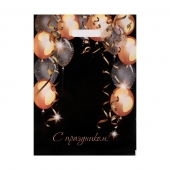 Пакет с вырубной ручкой и принтом в виде шариков (30х40 см) - Сима-Ленд - купить с доставкой в Орле