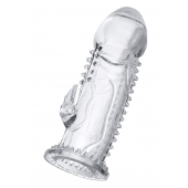 Прозрачная насадка на пенис с шипиками и коготком - 13,5 см. - A-toys - в Орле купить с доставкой