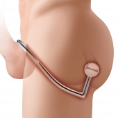 Кольцо на пенис с анальным стимулятором Stainless Steel Anal Hook   Cock Ring - BlueLine - в Орле купить с доставкой