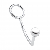 Кольцо на пенис с анальным стимулятором Stainless Steel Anal Hook   Cock Ring - BlueLine - в Орле купить с доставкой