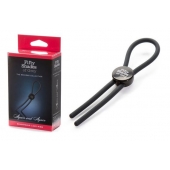 Тёмно-серое эрекционное кольцо с зажимом Again and Again Adjustable Cock Ring - Fifty Shades of Grey - в Орле купить с доставкой