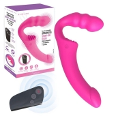 Розовый безремневой страпон Straples Strap-On Dildo - Erokay - купить с доставкой в Орле