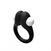 Черное эрекционное кольцо Zippy Vibrating Ring With Bullet - Adrien Lastic - в Орле купить с доставкой