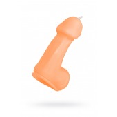 Оранжевая свеча в форме пениса - 47 гр. - Pecado - купить с доставкой в Орле