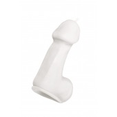 Белая свеча в форме пениса - 47 гр. - Pecado - купить с доставкой в Орле