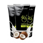 Набор из 3 съедобных лубрикантов JUJU со вкусом кокоса - JuJu - купить с доставкой в Орле Набор из 3 съедобных лубрикантов JUJU со вкусом кокоса - JuJu - купить с доставкой в Орле