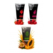 Набор из 3 съедобных лубрикантов JUJU (клубника, малина, тропические фрукты) - JuJu - купить с доставкой в Орле Набор из 3 съедобных лубрикантов JUJU (клубника, малина, тропические фрукты) - JuJu - купить с доставкой в Орле