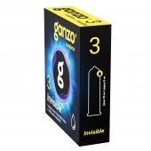 Супертонкие презервативы Ganzo Invisible - 3 шт. - Ganzo - купить с доставкой в Орле