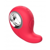 Красный клиторальный массажер с функцией постукивания - Secwell в Орле Красный клиторальный массажер с функцией постукивания - Secwell