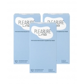 Набор из 3 упаковок ультратонких презервативов Pleasure Lab (по 12 шт.) - Pleasure Lab - купить с доставкой в Орле