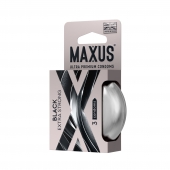 Черные утолщенные презервативы MAXUS Extra Strong с железным кейсом - 3 шт. - Maxus - купить с доставкой в Орле