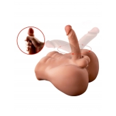 Телесный мужской торс с вибрацией и возвратно-поступательными движениями Bartlett - SHEQU купить в Орле с доставкой в Orgasmix.ru Телесный мужской торс с вибрацией и возвратно-поступательными движениями Bartlett - SHEQU