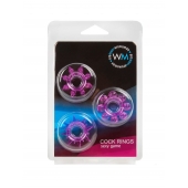 Набор из 3 лиловых эрекционных колец различной формы - Erowoman-Eroman - в Орле купить с доставкой