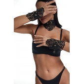 Фигурный набор для БДСМ-игр с узорами и золотистой фурнитурой - Crazy Handmade - купить с доставкой в Орле Фигурный набор для БДСМ-игр с узорами и золотистой фурнитурой - Crazy Handmade - купить с доставкой в Орле