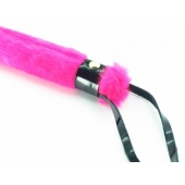 Нежная плеть с розовым мехом BDSM Light - 43 см. - БДСМ Арсенал - купить с доставкой в Орле