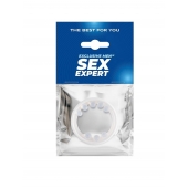 Эрекционное кольцо со стимулирующими шариками сверху и снизу - Sex Expert - в Орле купить с доставкой