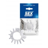 Эластичное эрекционное кольцо с шариками и лучами - Sex Expert - в Орле купить с доставкой