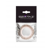 Эрекционное кольцо с бежевыми «ресничками» - Sextaz - в Орле купить с доставкой