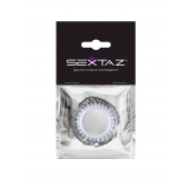 Эластичное эрекционное колечко с черными «ресничками» - Sextaz - в Орле купить с доставкой