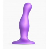 Фиолетовая насадка Strap-On-Me Dildo Plug Curvy size S - Strap-on-me - купить с доставкой в Орле